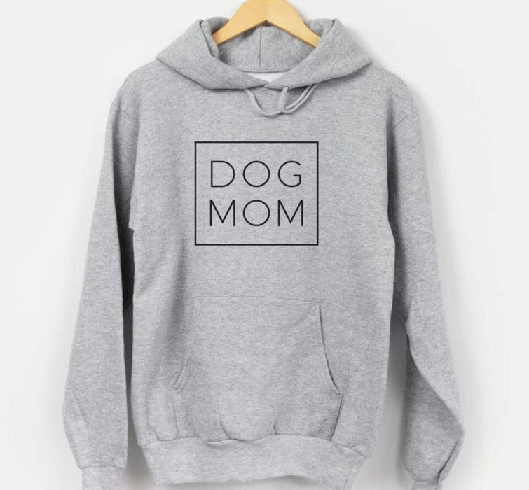 Dog Mom Classic Unisex Pullover Hoodie - Soft & Cozy Gift for Dog Owners