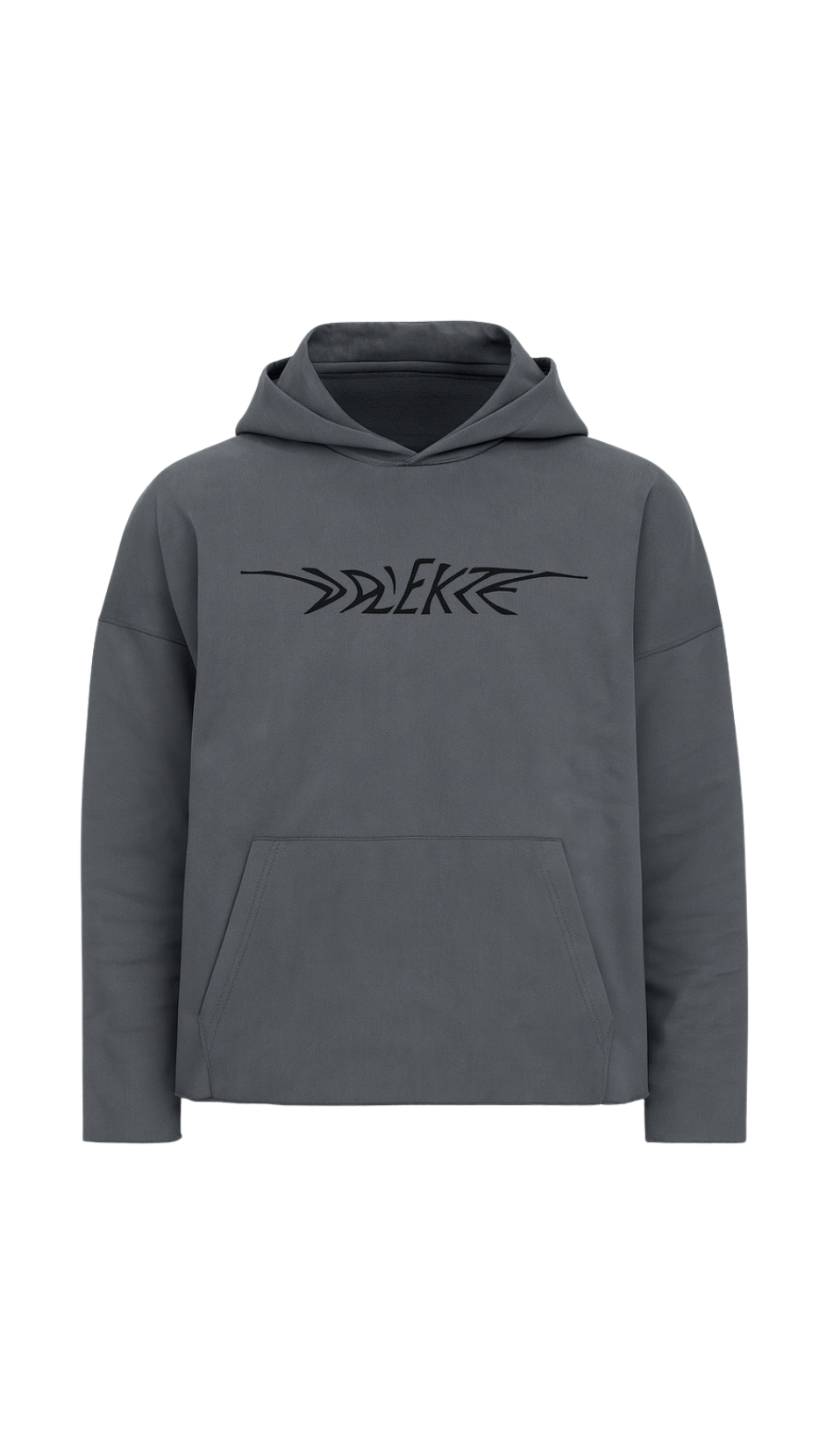 STYVU Heavyweight Raw-Edge Oversized Hoodie