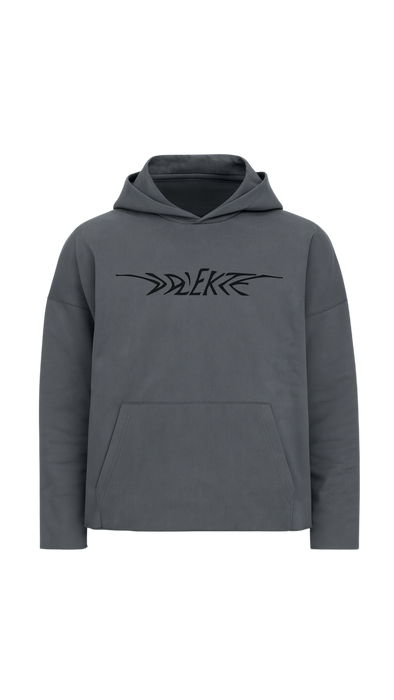 STYVU Heavyweight Raw-Edge Oversized Hoodie