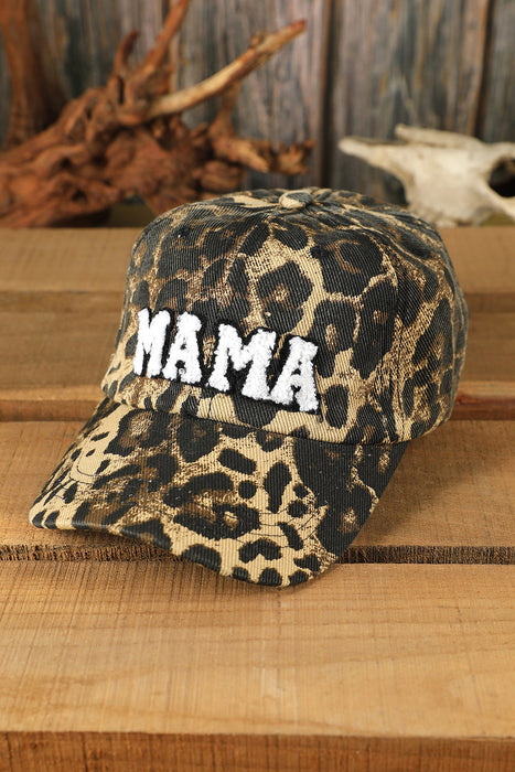 STYVU Leopard MAMA Embroidered Baseball Cap