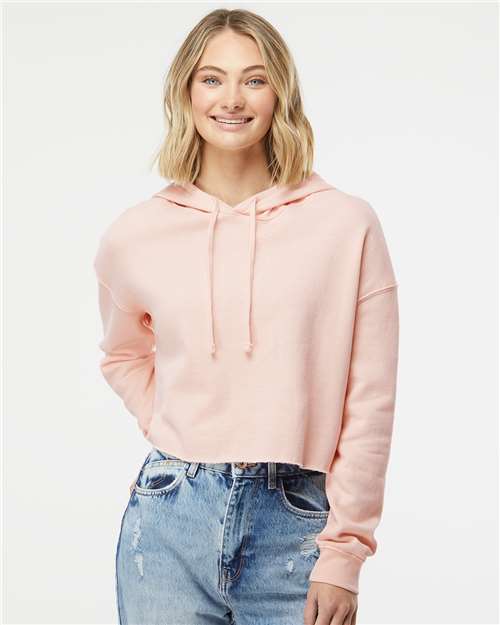 STYVU Women's Lightweight Crop Hooded Sweatshirt