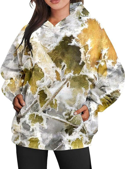 Botanical Oversized Hoodie — Women's